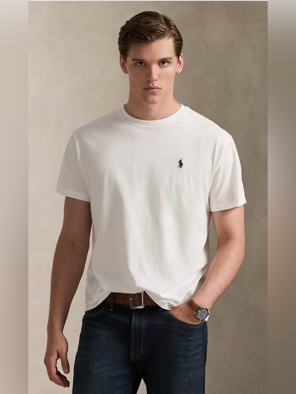 Polo by Ralph Lauren Salmon Red Classic Fit Crewneck T-Shirt